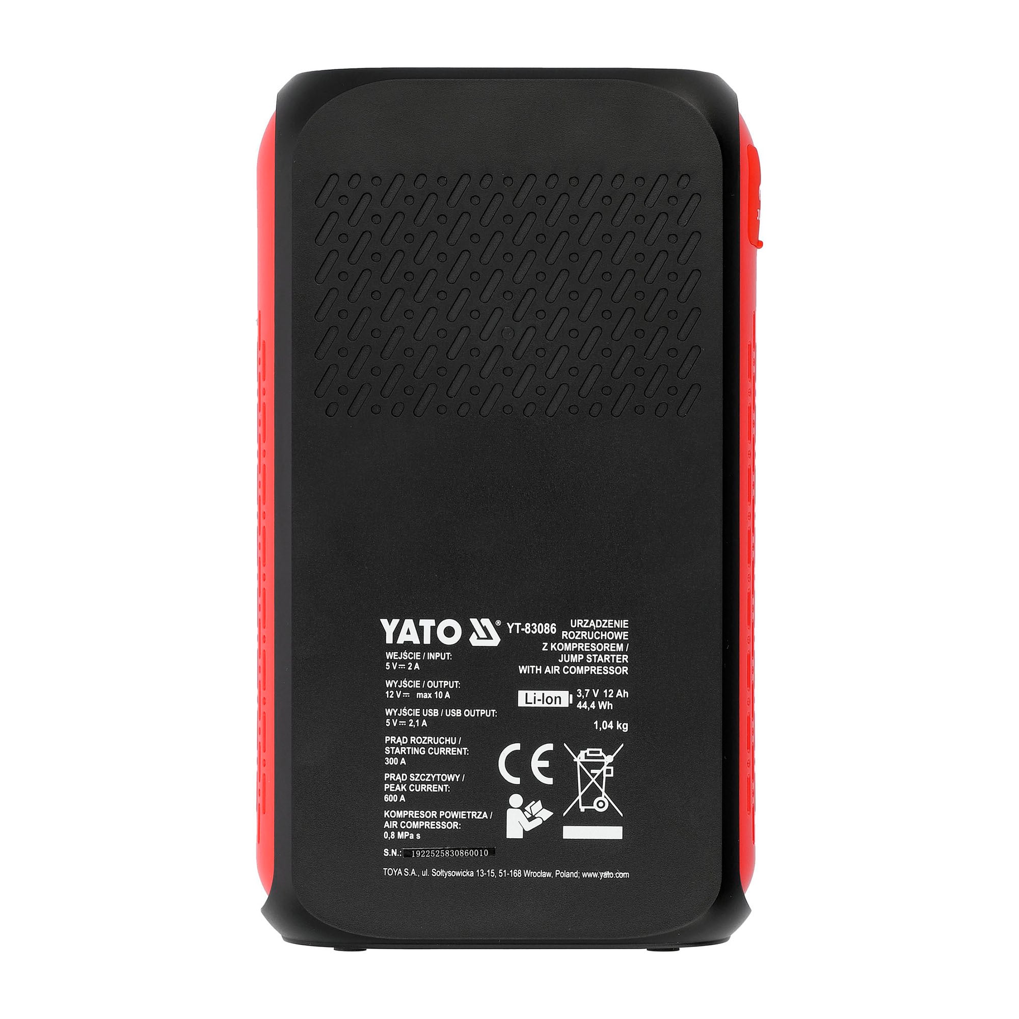 Apukäynnistin 12000 mAh kompressorilla, Yato - Image 3