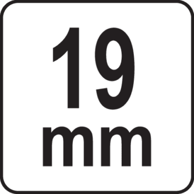 Vannehylsy 19 mm pitkä, Yato