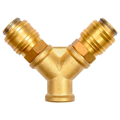 Paineilma Y-liitin 3/8" ulkokierteellä messinki, Yato.