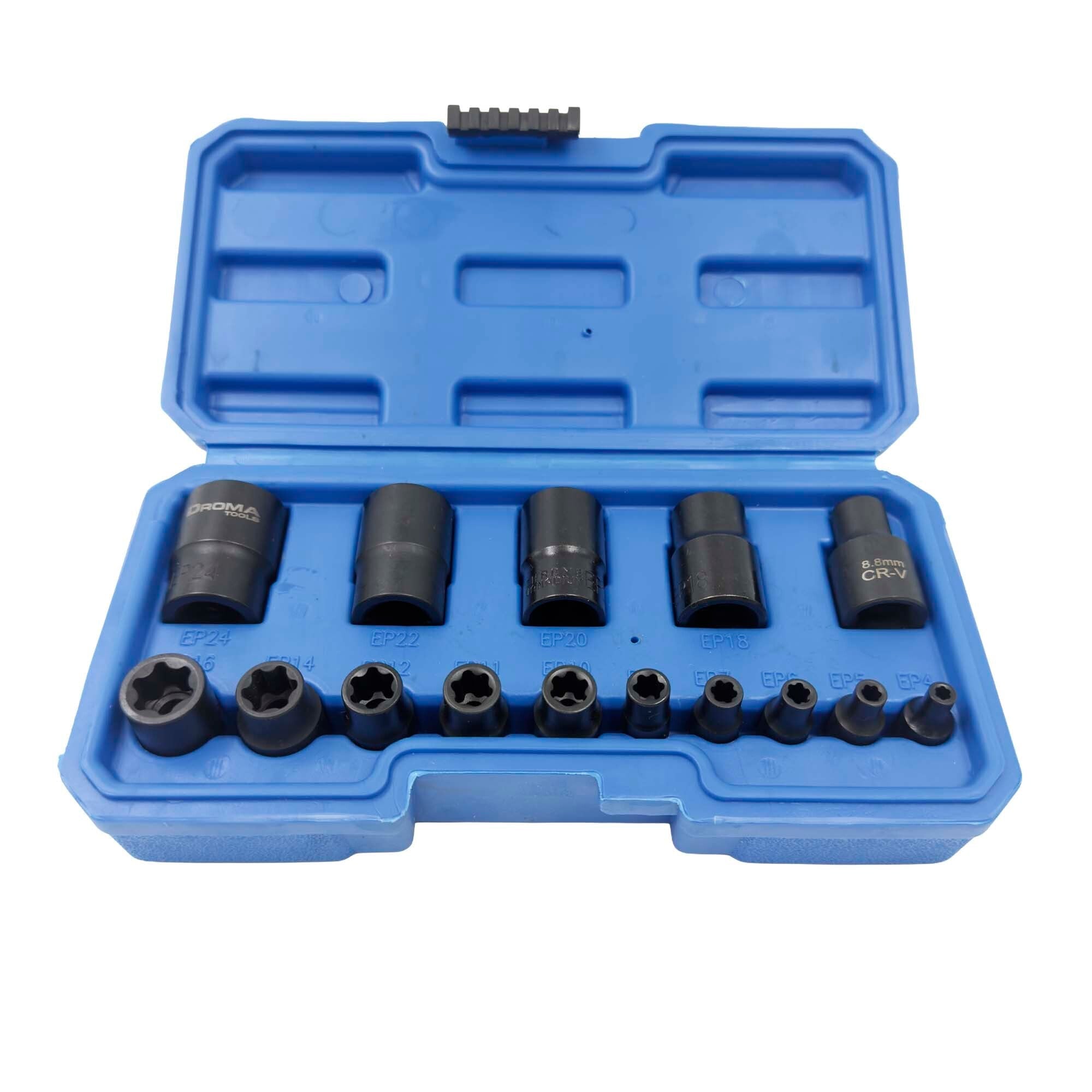 Hylsysarja Torx Plus (EP) Tesla 15 osaa, Droma Tools - Image 2