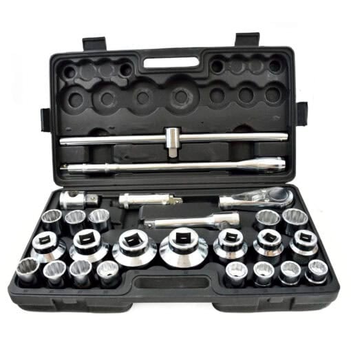 Hylsysarja 12-kulmainen 3/4″ 1" 21-65mm, Geko.