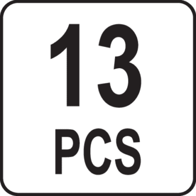 Reikäjyrsinsarja 12–27 mm 13 osaa, Yato