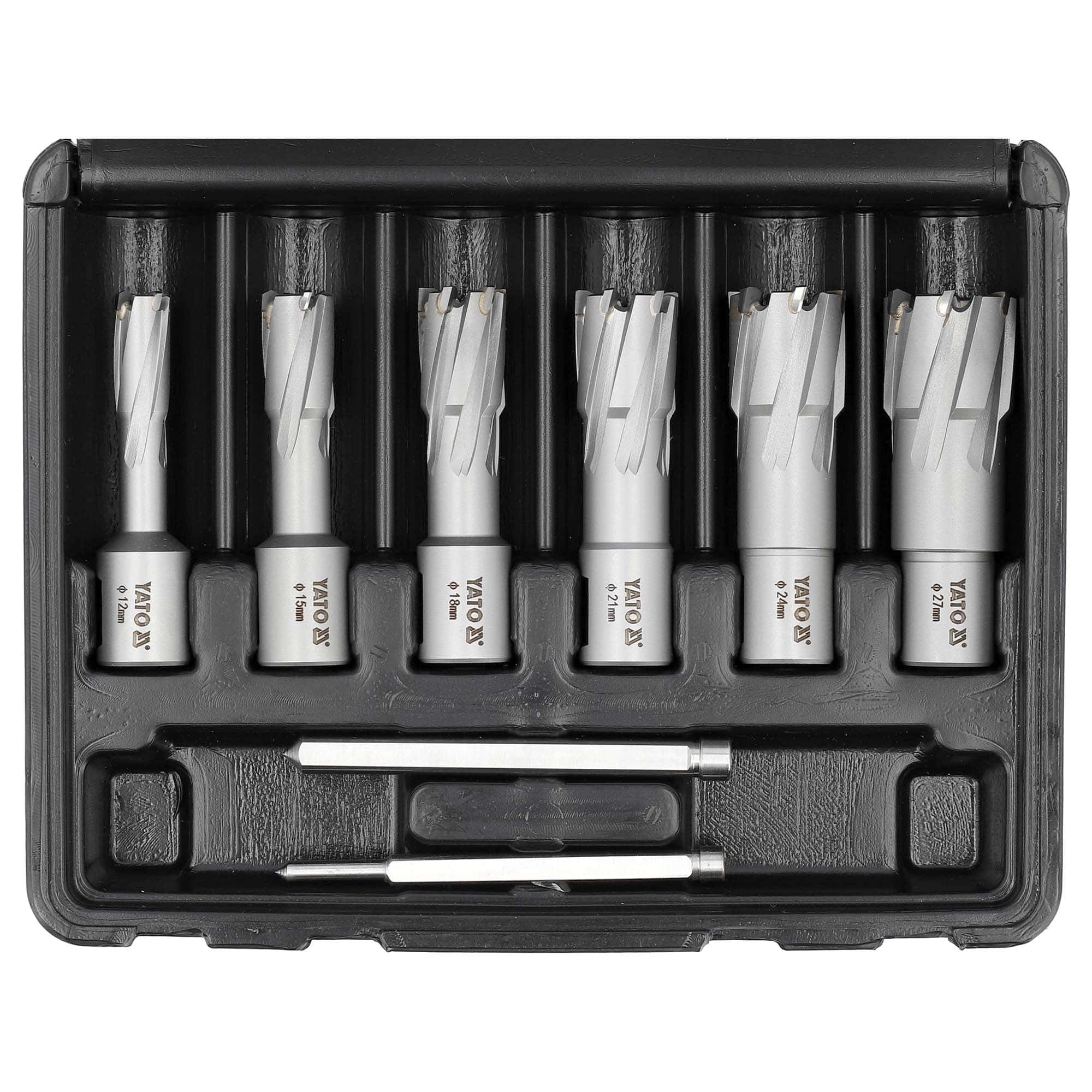 Reikäjyrsinsarja TCT 12–27 mm 8 osaa, Yato - Image 2
