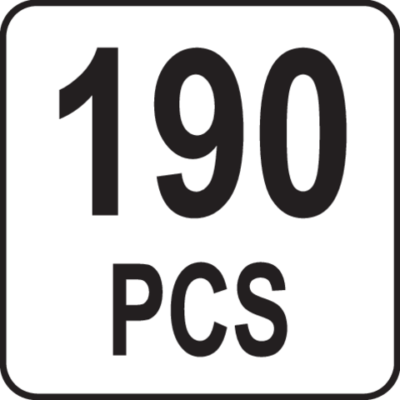 Työkaluvaunu työkaluilla 190 osaa, Yato
