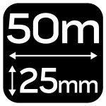 Maalarinteippi sininen 25 mm x 50 m, Neo Tools