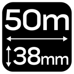 Maalarinteippi sininen 38 mm x 50 m, Neo Tools