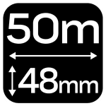 Maalarinteippi sininen 48 mm x 50 m, Neo Tools