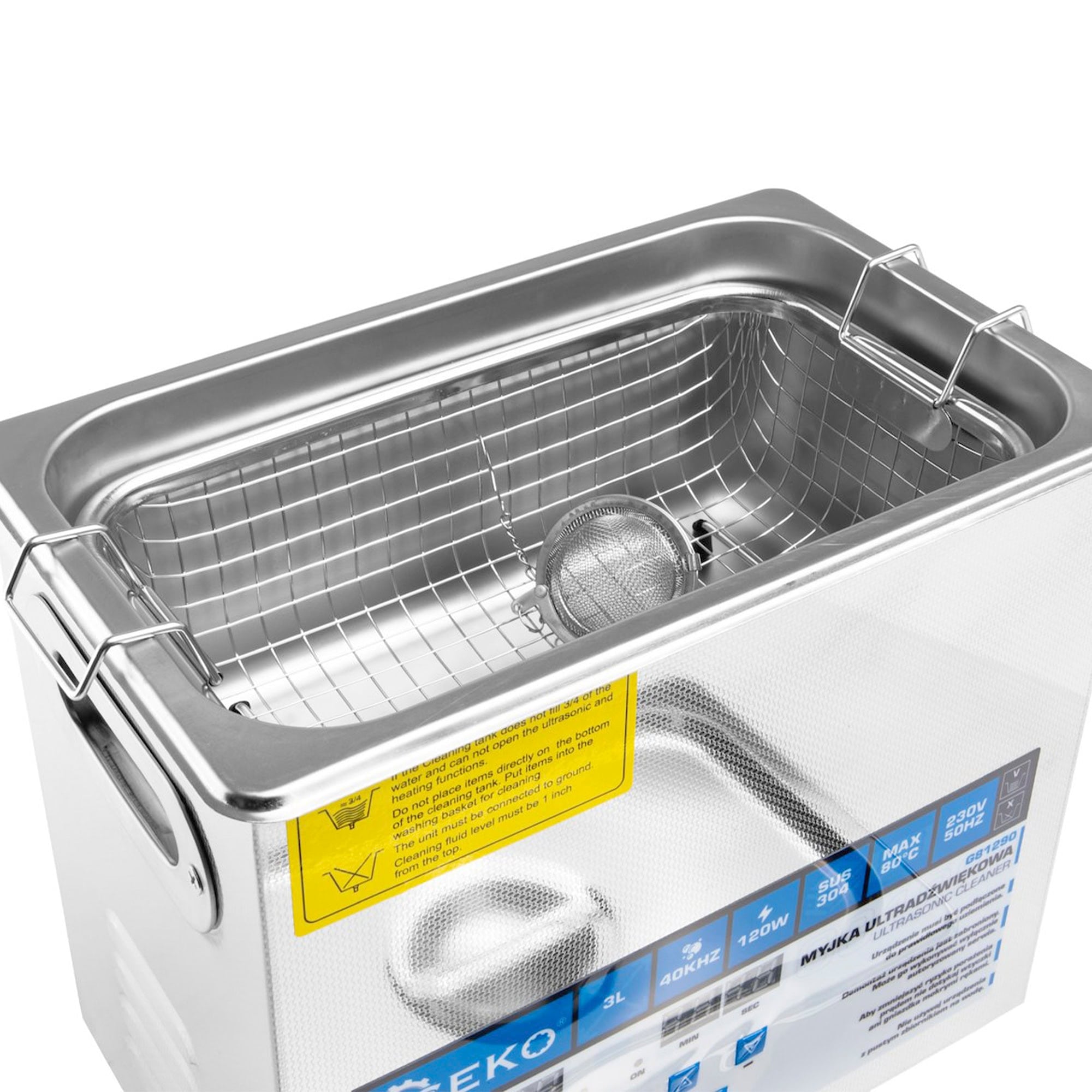 Ultraäänipesuri 120W 3 L, Geko - Image 4