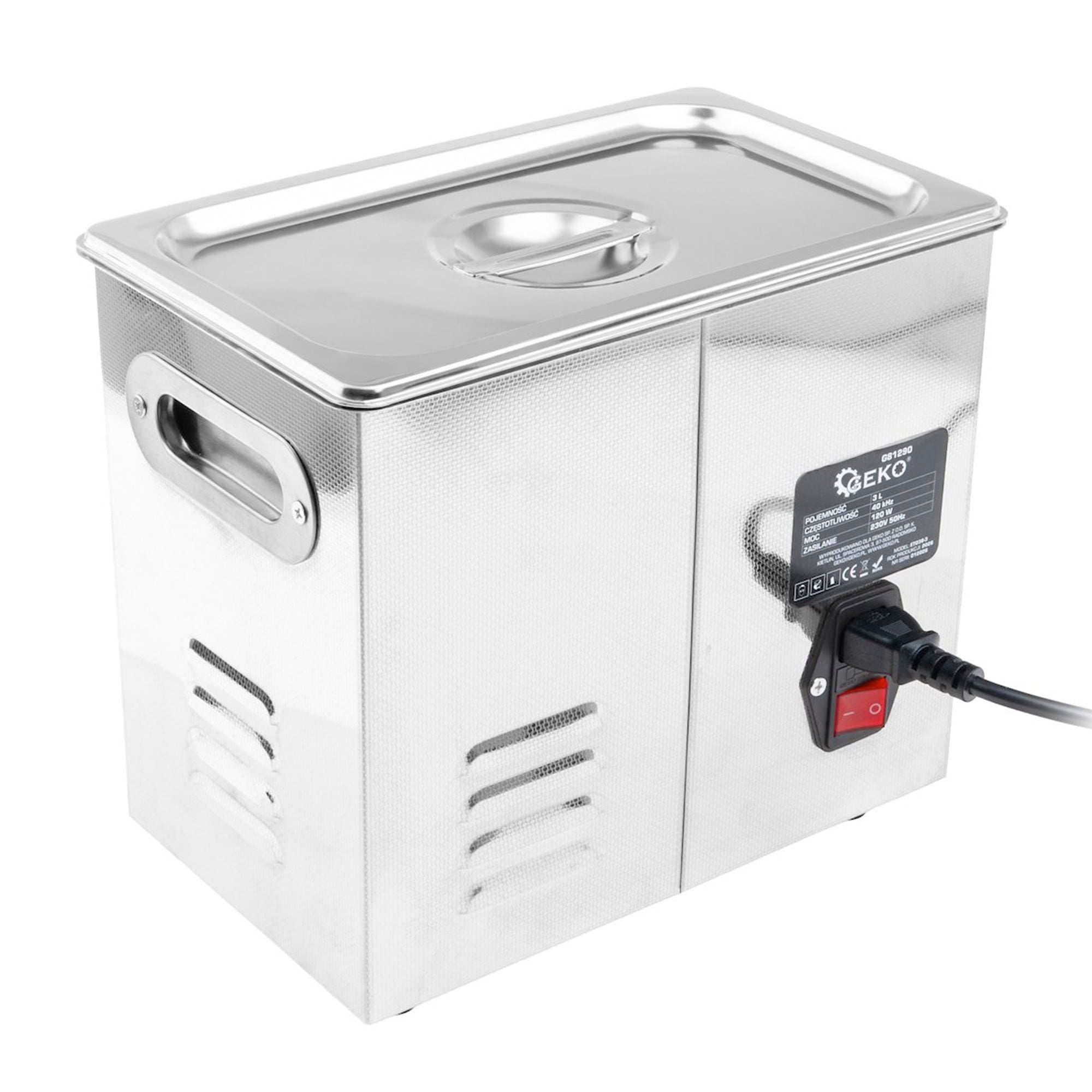 Ultraäänipesuri 120W 3 L, Geko - Image 3