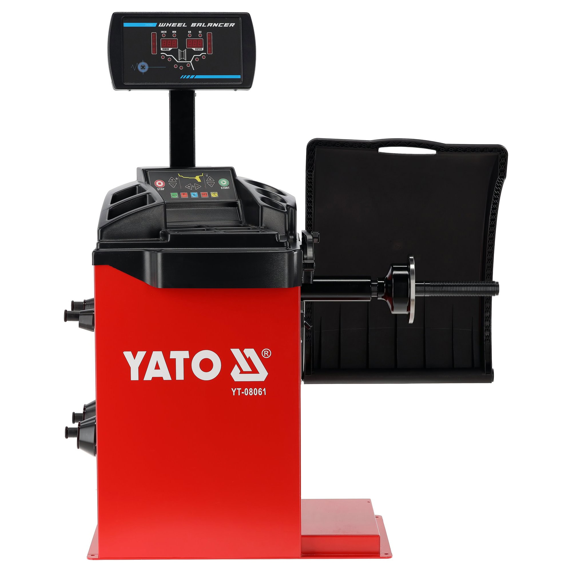 Renkaan tasapainotuskone 10"-24" automaattinen, Yato - Image 4