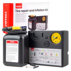 Renkaanpaikkaussarja kompressorilla 19 mm 12 V, Amio.