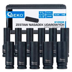 Voimahylsysarja pitkä 1/2" 10-24 mm, Geko.