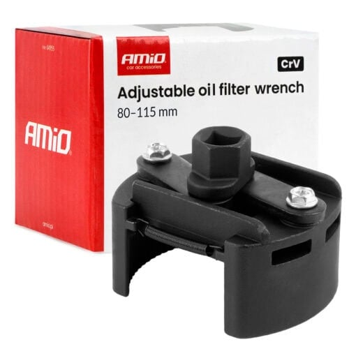 5903293049556-Oljynsuodatinavain-saadettava-80–150-mm-Amio Öljynsuodatinavain säädettävä 80–150 mm, Amio.