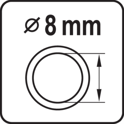 Paineilmaletku 8 mm x 5 m, Yato